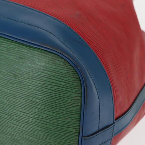 LOUIS VUITTON Epi Tricolor Noe Shoulder Bag Blue Red Green M44082 LV Auth 152652 - Picture 14 of 16